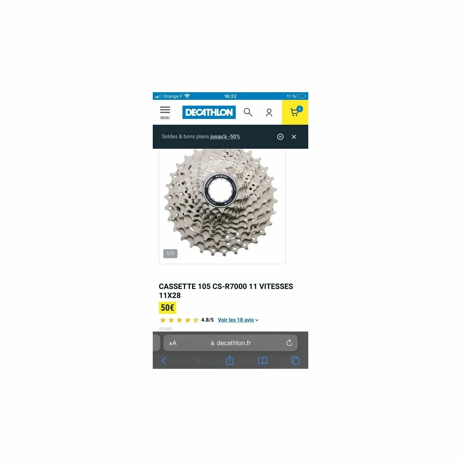 Cassette Shimano 2 Cassette Shimano – Image 2