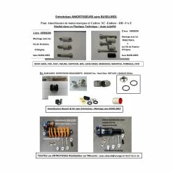Amortisseurs -Autres pièces Soldes kits entretoises amortisseurs tt marques 2